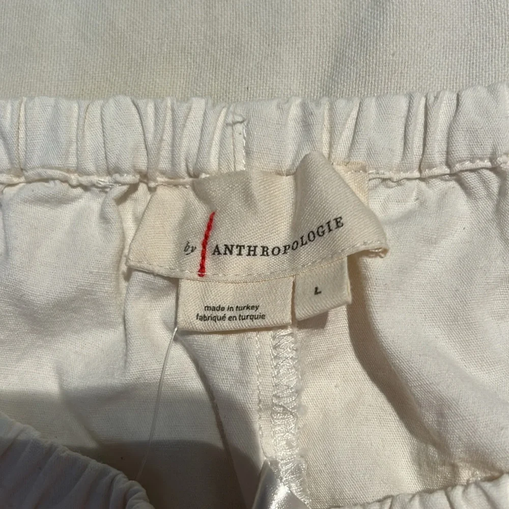 NWT Ladies size large Anthropologie Linen blended high waisted short-shorts - Picture 7 of 9